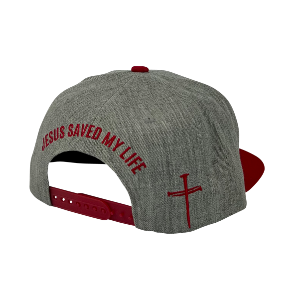 Jesus Saved My Life Snap Back Hat