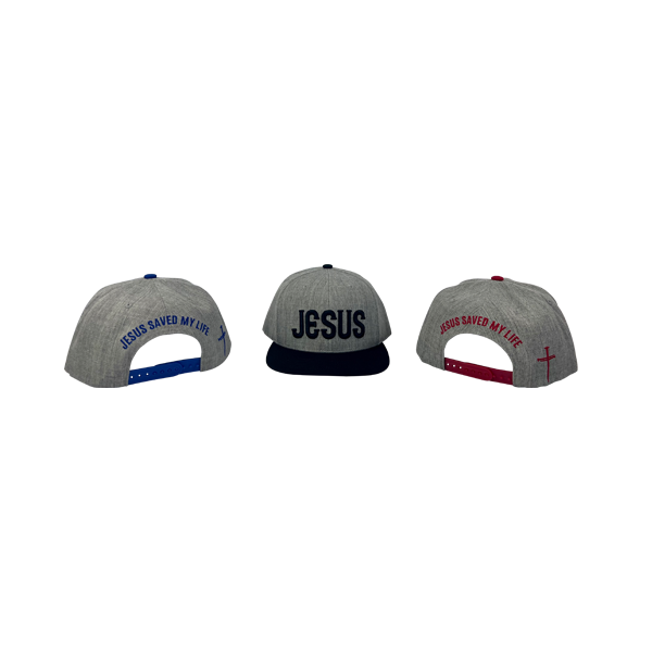 Jesus Saved My Life Snap Back Hat