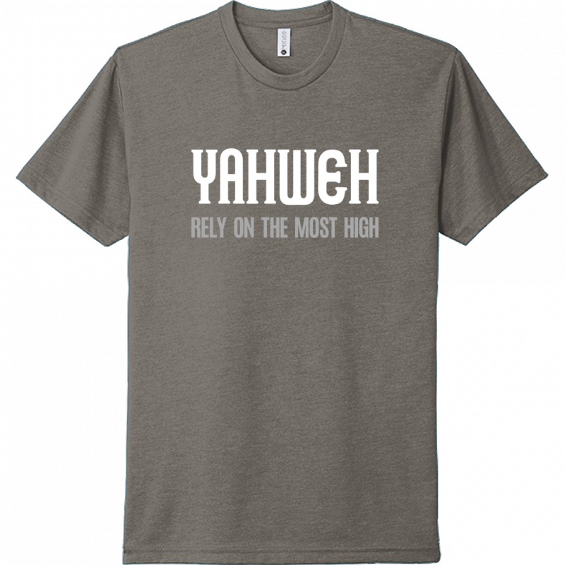 Yahweh Most High White & Gray Design Unisex T-Shirt