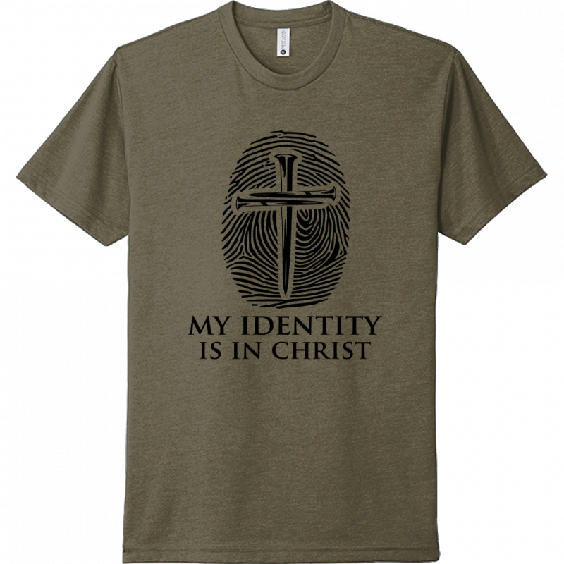 My Identity Is In Christ Black Design Unisex T-Shirt