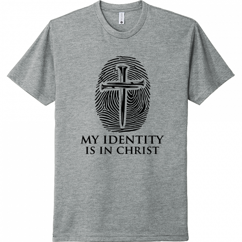 My Identity Is In Christ Black Design Unisex T-Shirt