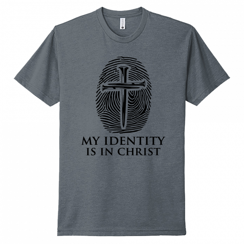My Identity Is In Christ Black Design Unisex T-Shirt