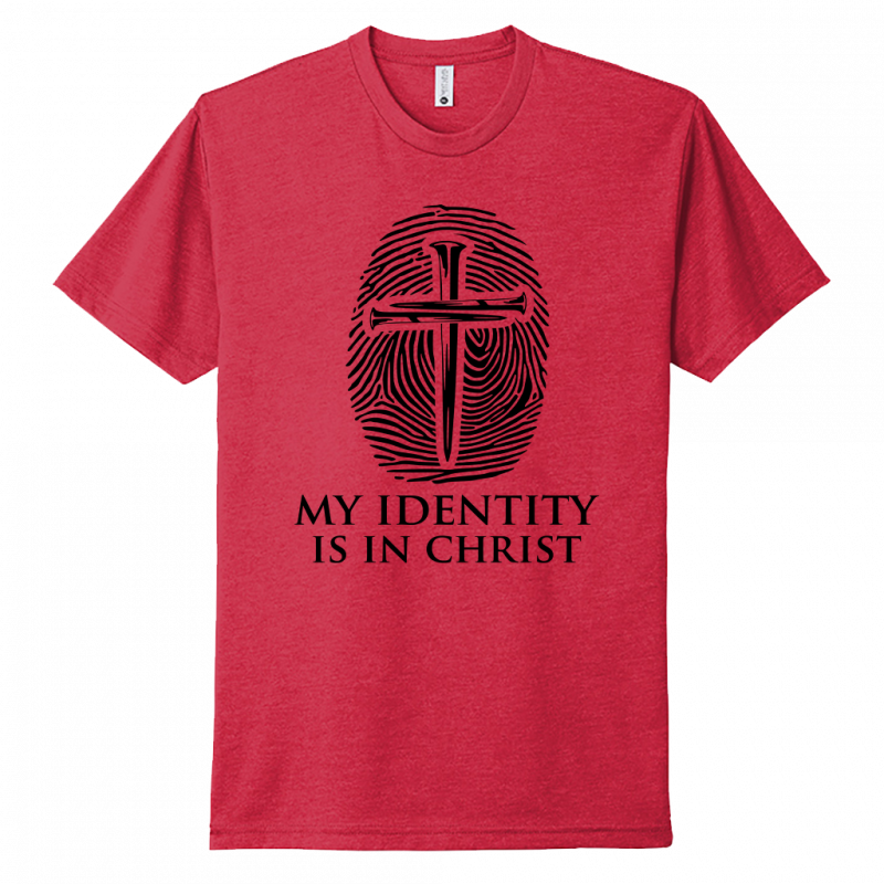 My Identity Is In Christ Black Design Unisex T-Shirt