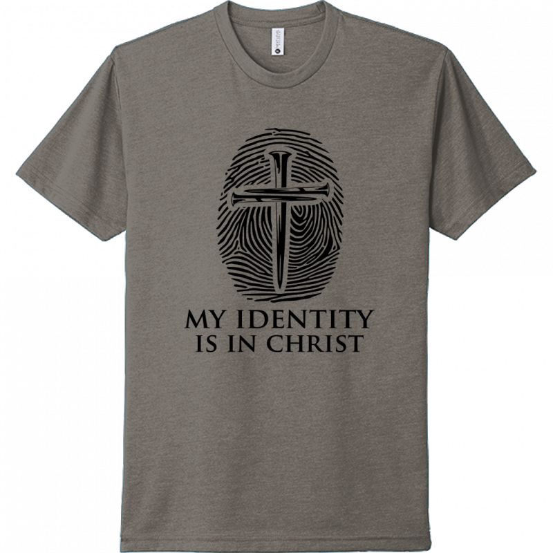 My Identity Is In Christ Black Design Unisex T-Shirt