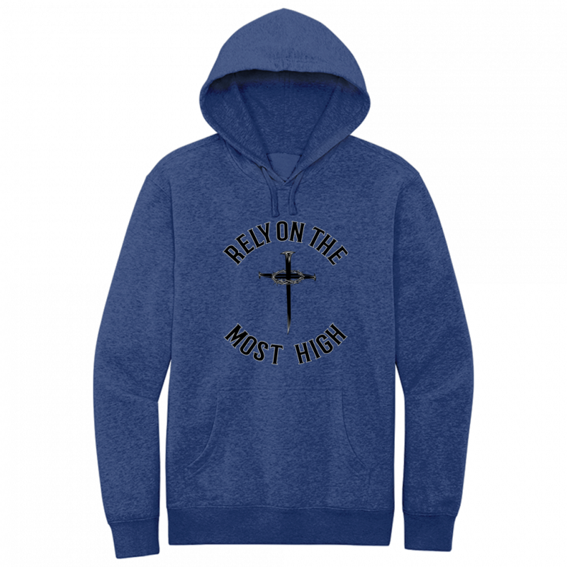 Rely On The Most High Black Design Hoodie Sweatshirt