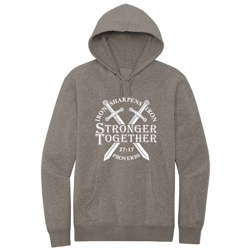 Iron Sharpens Iron White Design Hoodie Sweatshirt