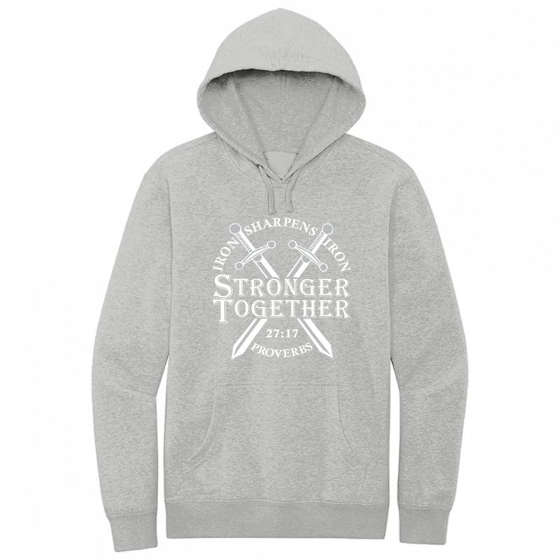 Iron Sharpens Iron White Design Hoodie Sweatshirt