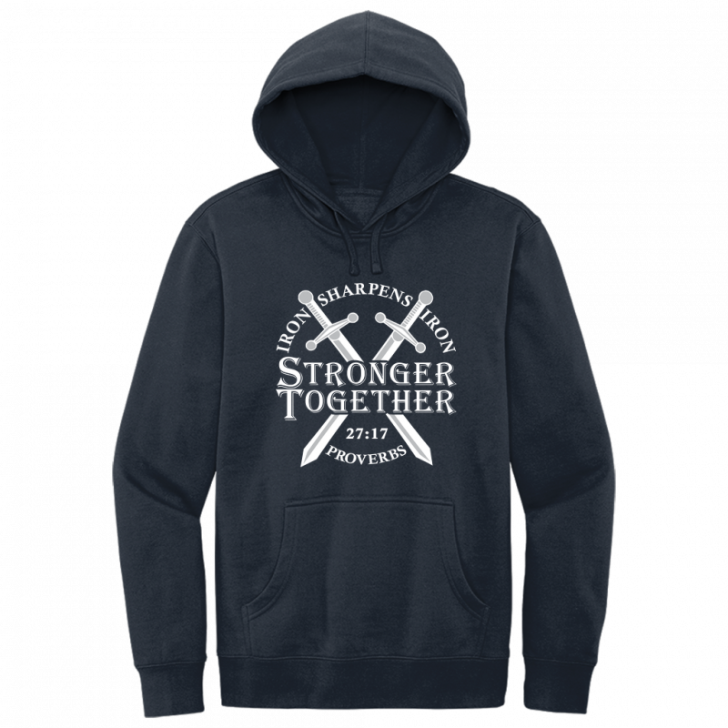 Iron Sharpens Iron White Design Hoodie Sweatshirt