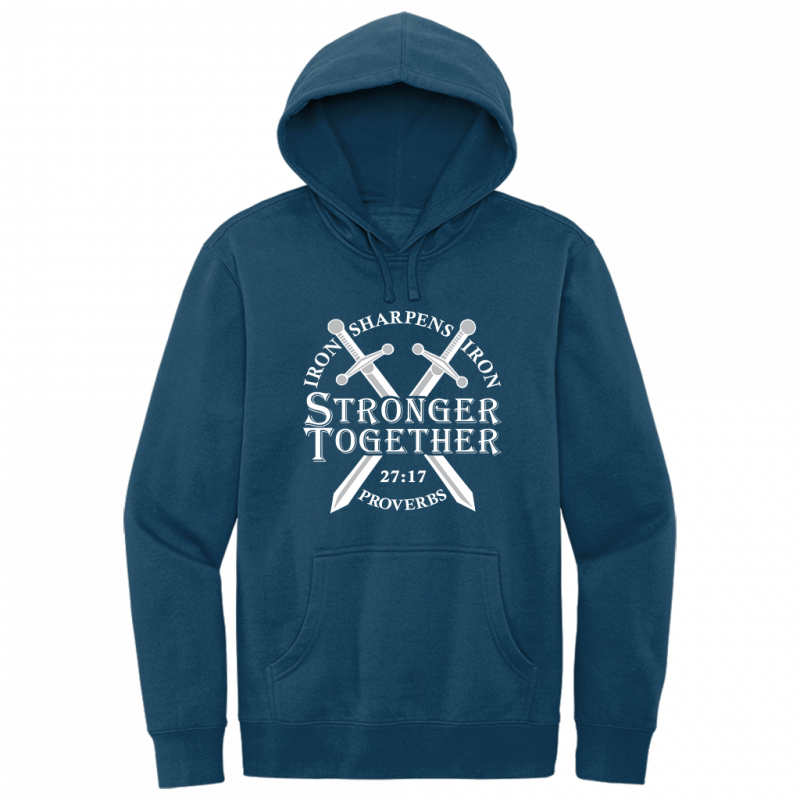 Iron Sharpens Iron White Design Hoodie Sweatshirt