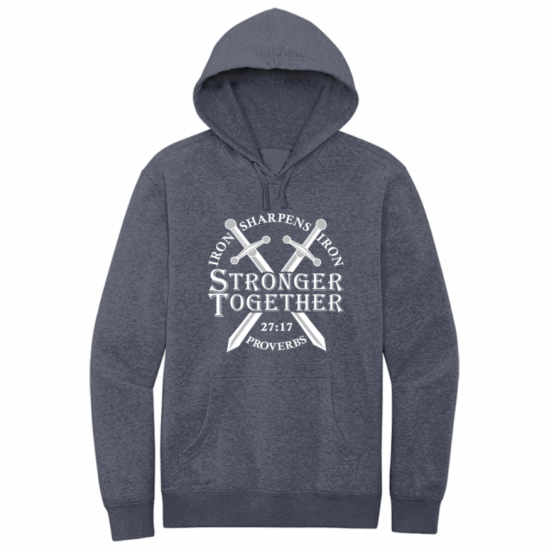 Iron Sharpens Iron White Design Hoodie Sweatshirt