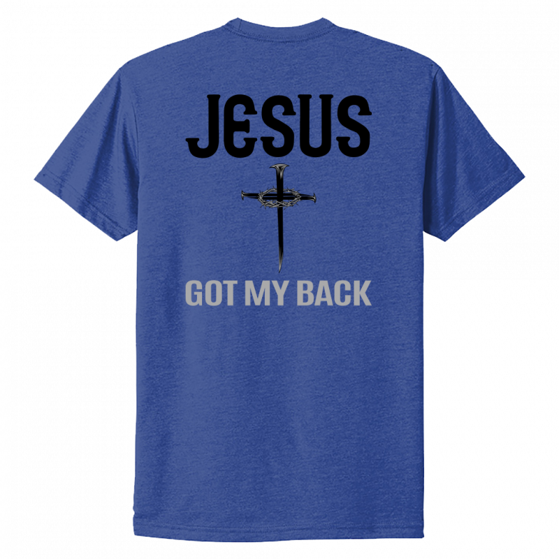 Jesus Got My Back Black Design Unisex T-Shirt