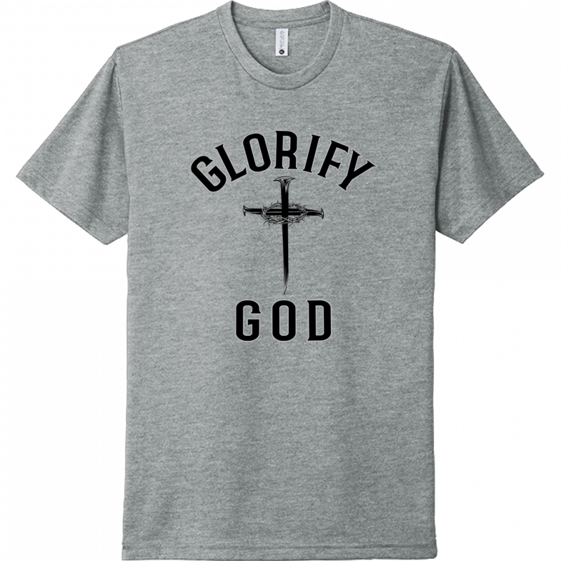 Glorify God Black Design Unisex T-Shirt