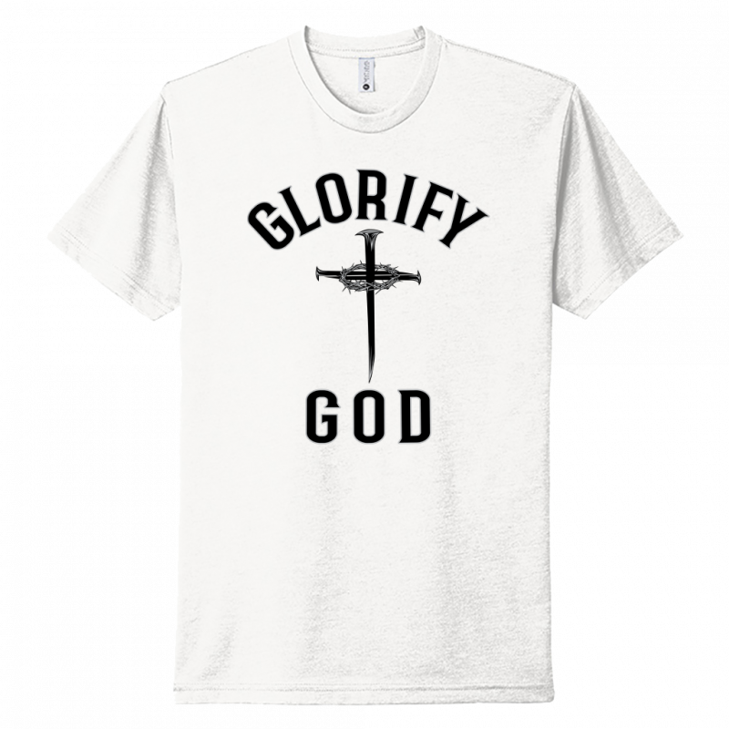 Glorify God Black Design Unisex T-Shirt