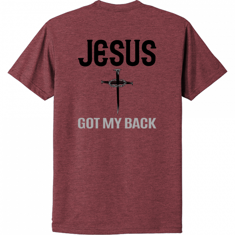 Jesus Got My Back Black Design Unisex T-Shirt
