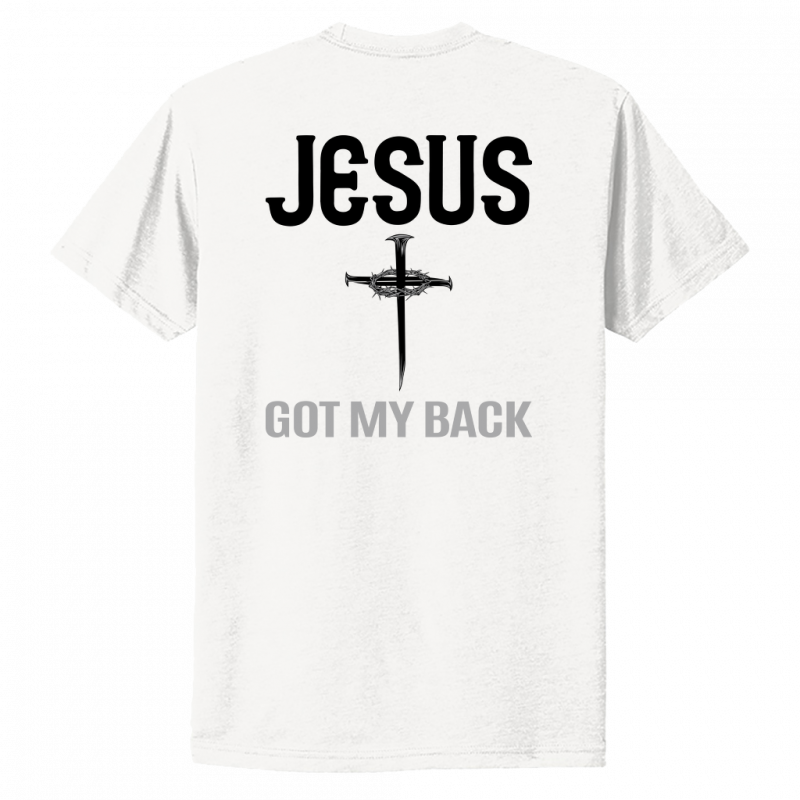 Jesus Got My Back Black Design Unisex T-Shirt