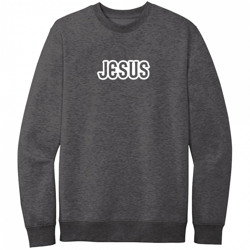 Jesus White Design Crewneck Sweatshirt