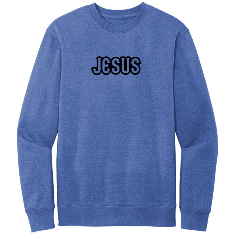Jesus Black Design Crewneck Sweatshirt