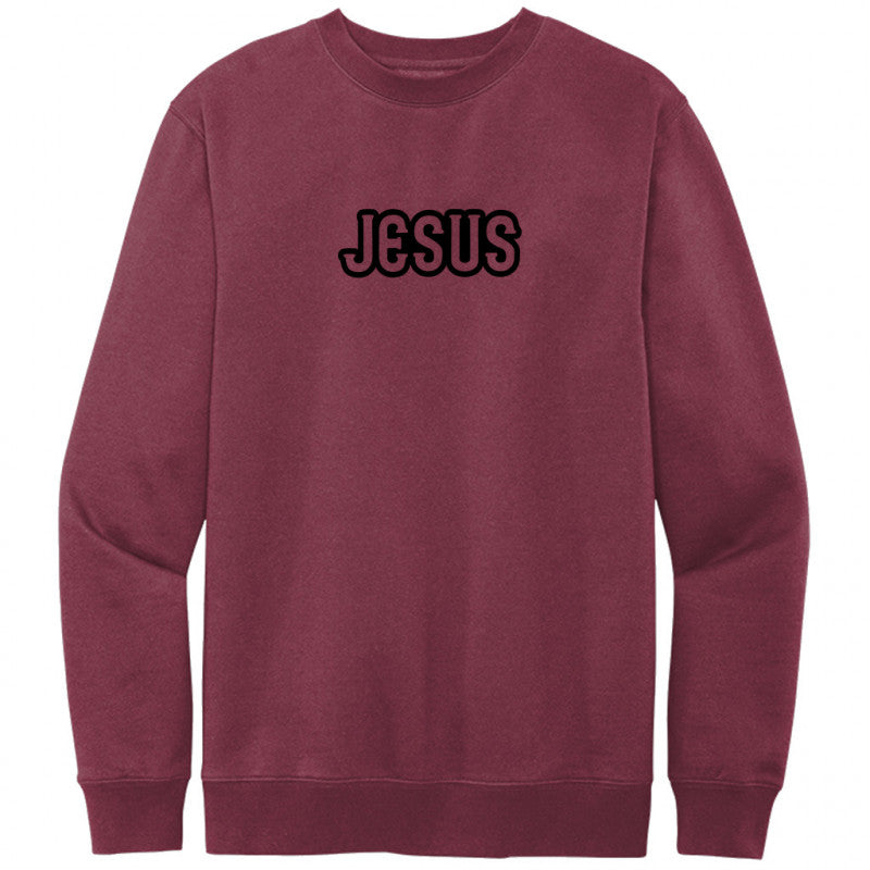 Jesus Black Design Crewneck Sweatshirt
