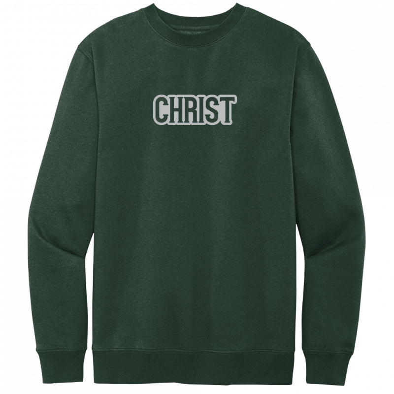 Christ Gray Design Crewneck Sweatshirt