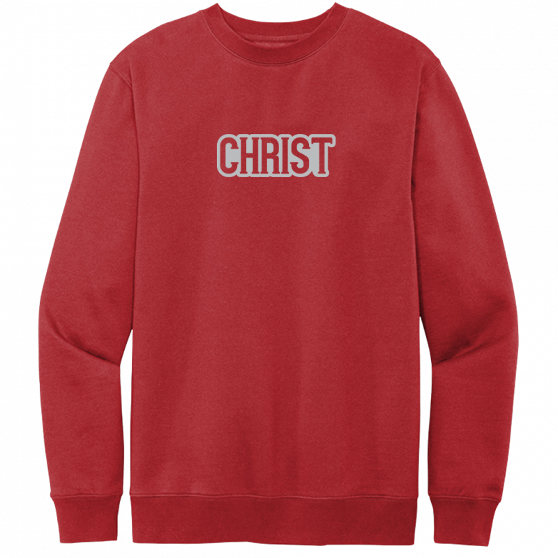 Christ Gray Design Crewneck Sweatshirt