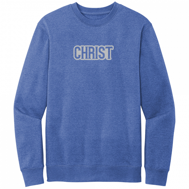 Christ Gray Design Crewneck Sweatshirt