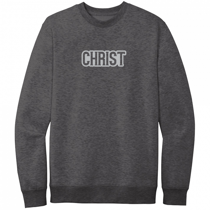 Christ Gray Design Crewneck Sweatshirt