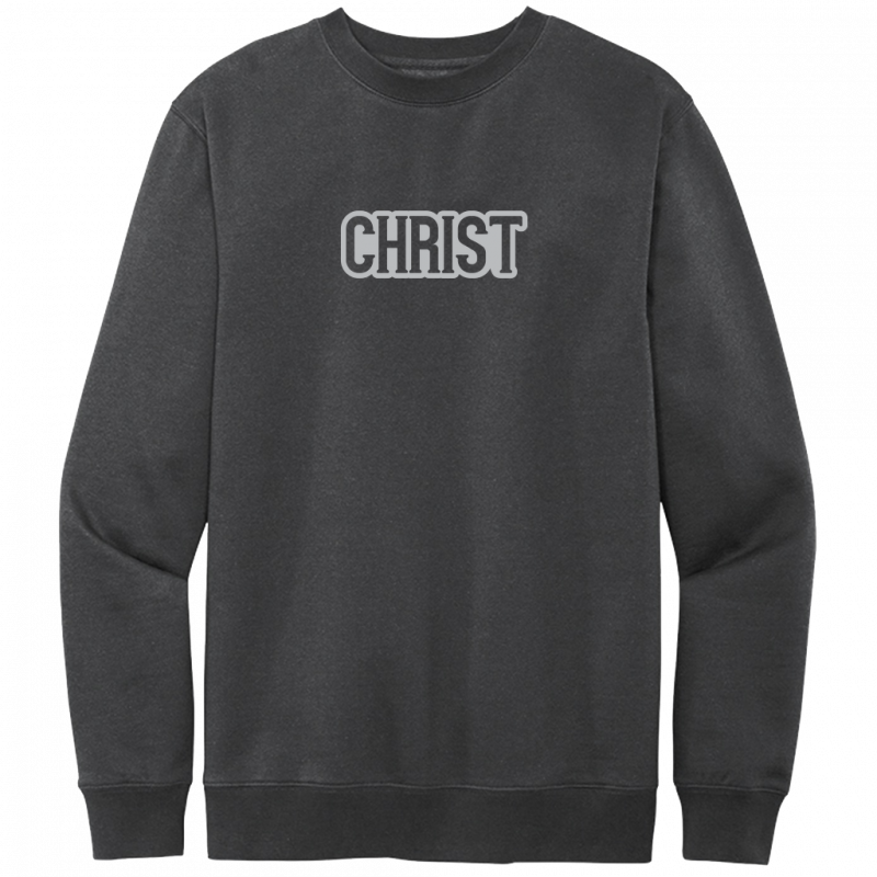 Christ Gray Design Crewneck Sweatshirt