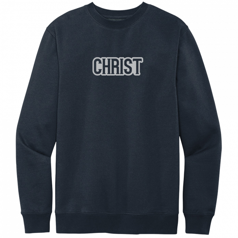 Christ Gray Design Crewneck Sweatshirt