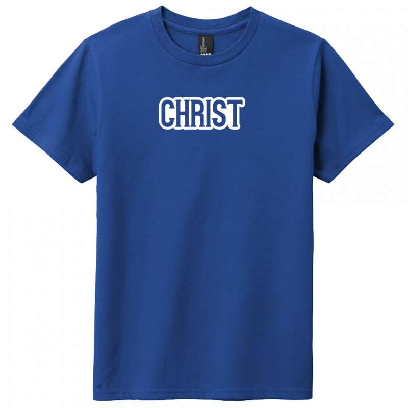 Christ White Design Youth T-Shirt