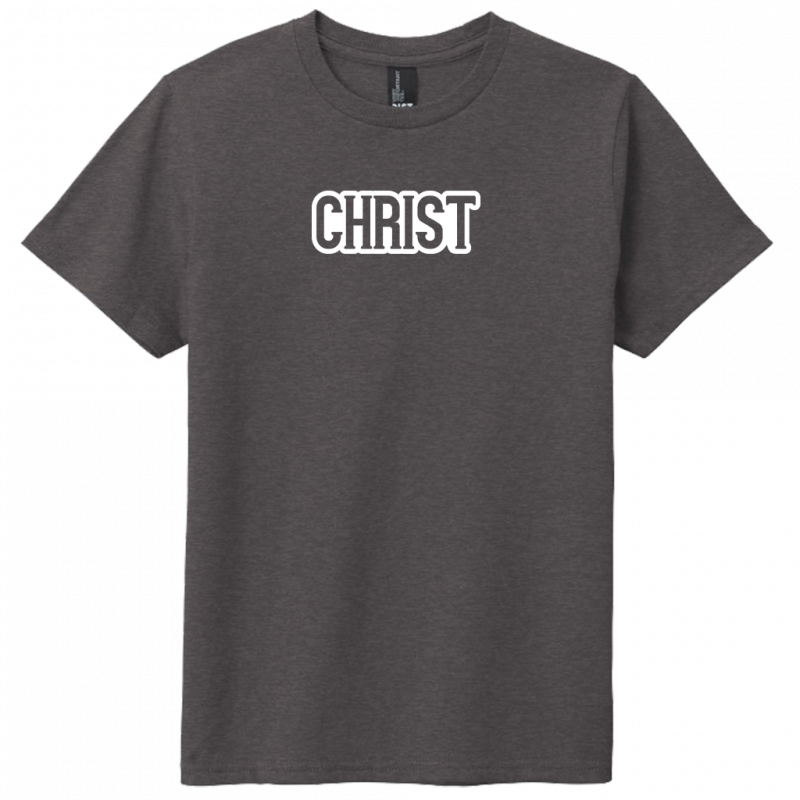 Christ White Design Youth T-Shirt