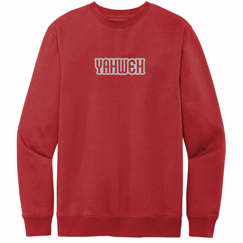 Yahweh Gray Design Crewneck Sweatshirt
