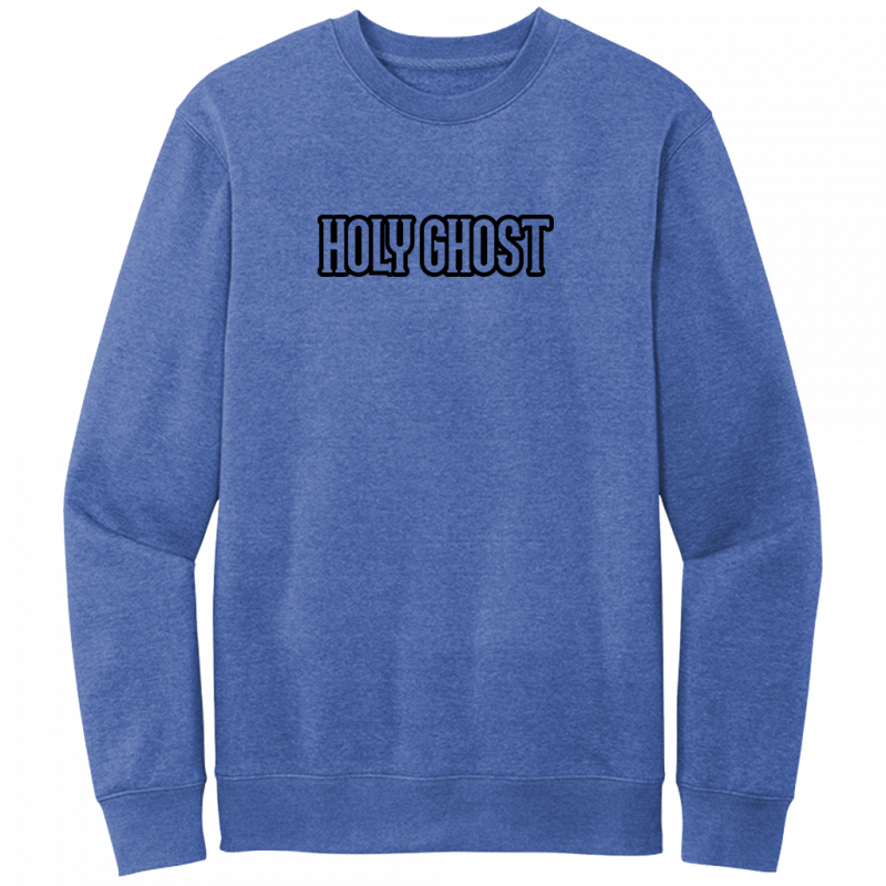 Holy Ghost Black Design Crewneck Sweatshirt
