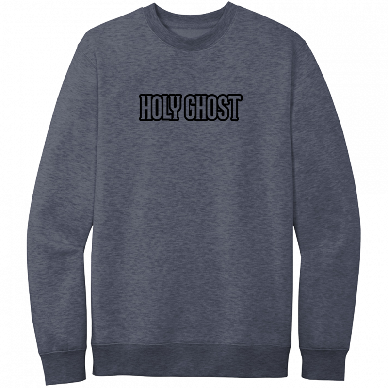 Holy Ghost Black Design Crewneck Sweatshirt