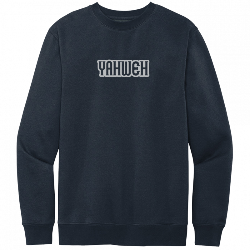 Yahweh Gray Design Crewneck Sweatshirt