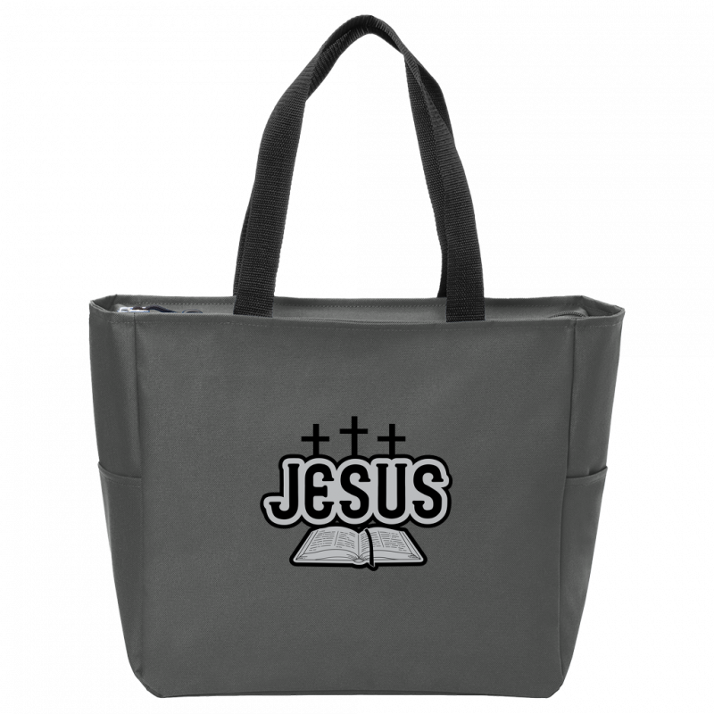 Jesus Bible Essential Zip Tote