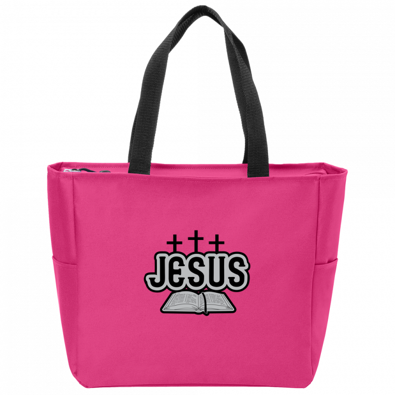 Jesus Bible Essential Zip Tote