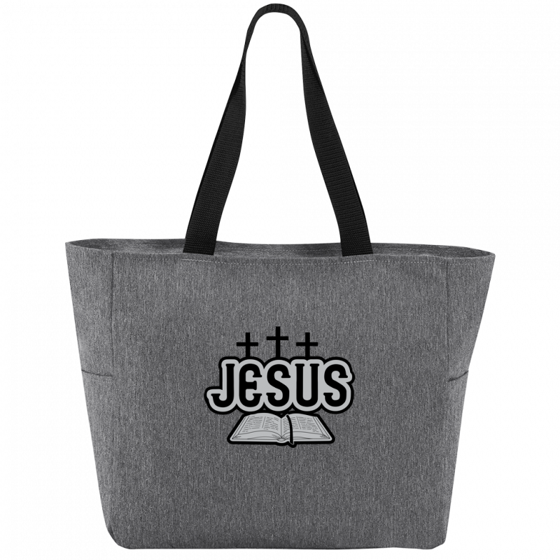 Jesus Bible Essential Zip Tote