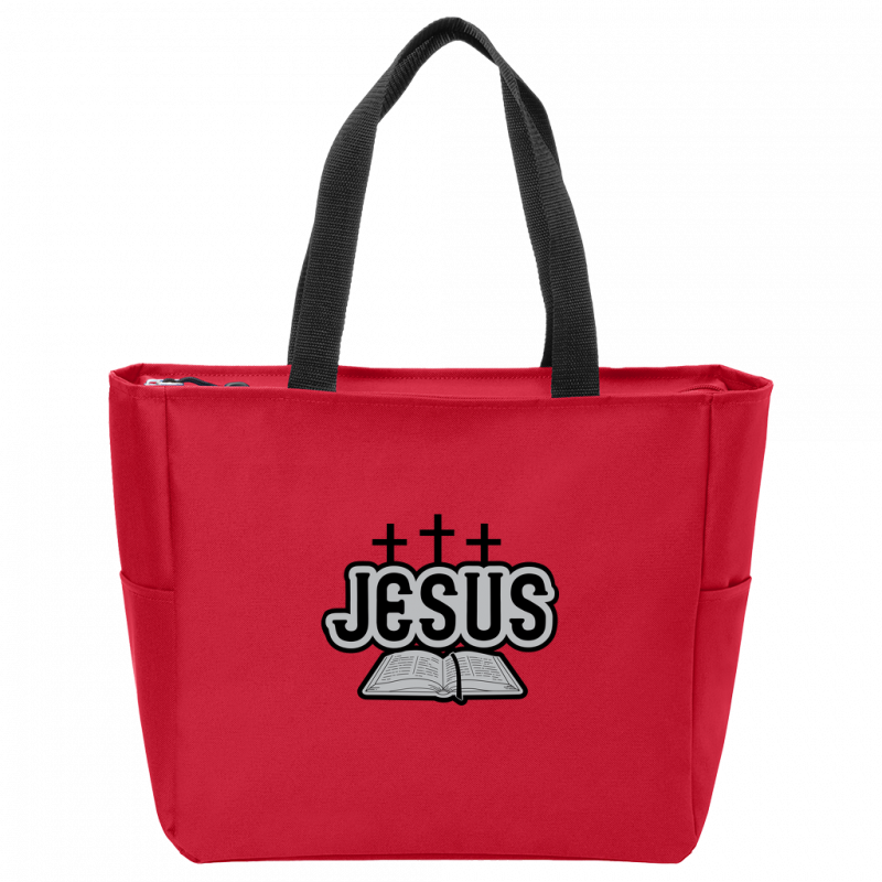 Jesus Bible Essential Zip Tote