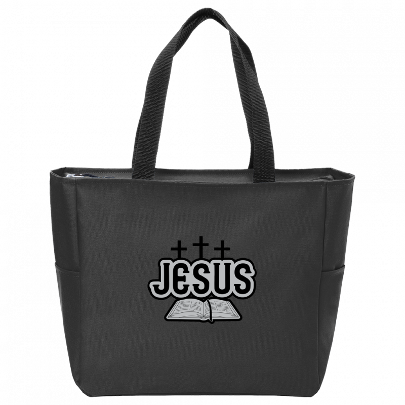 Jesus Bible Essential Zip Tote