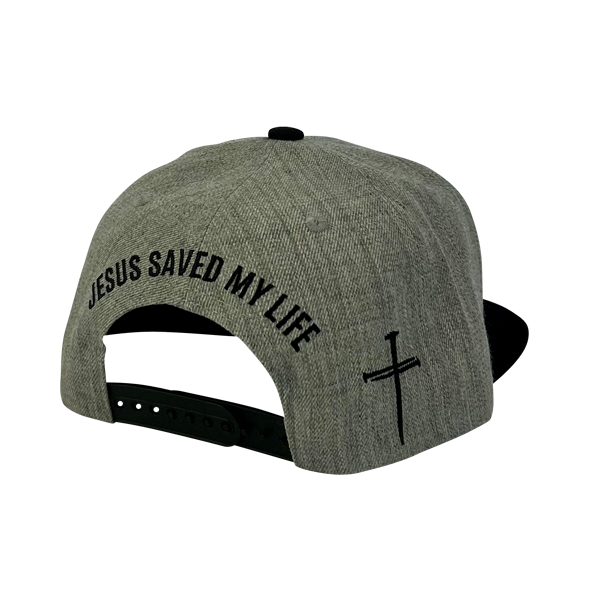 Jesus Saved My Life Snap Back Hat