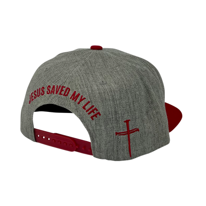 Jesus Saved My Life Snap Back Hat