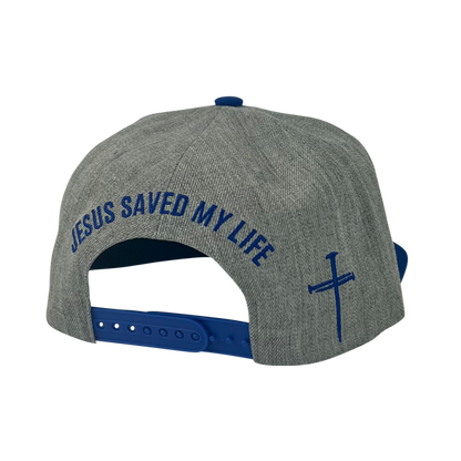 Jesus Saved My Life Snap Back Hat