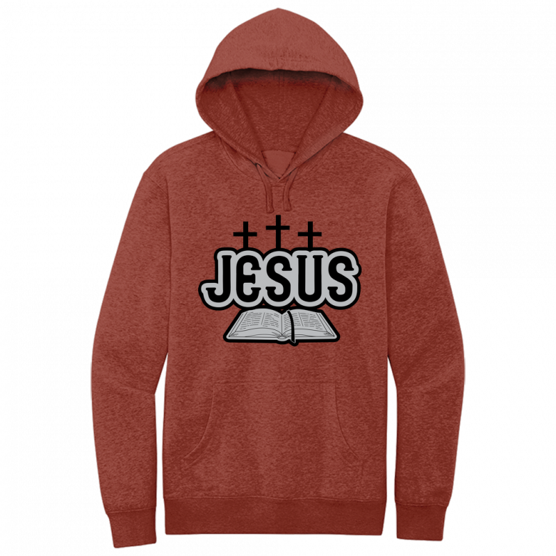 Jesus Bible Black & Gray Design Hoodie Sweatshirt