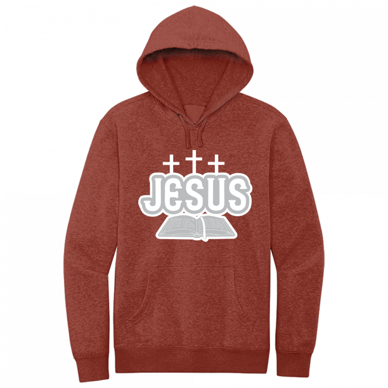 Jesus Bible White & Gray Design Hoodie Sweatshirt