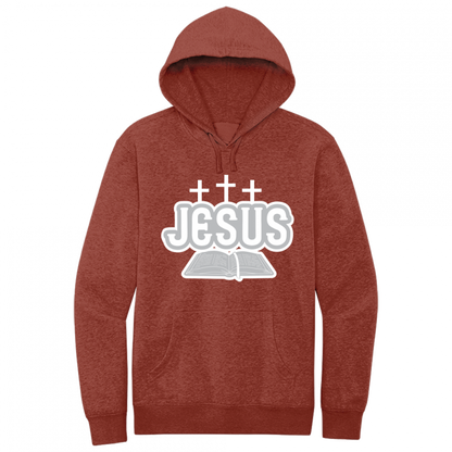 Jesus Bible White & Gray Design Hoodie Sweatshirt