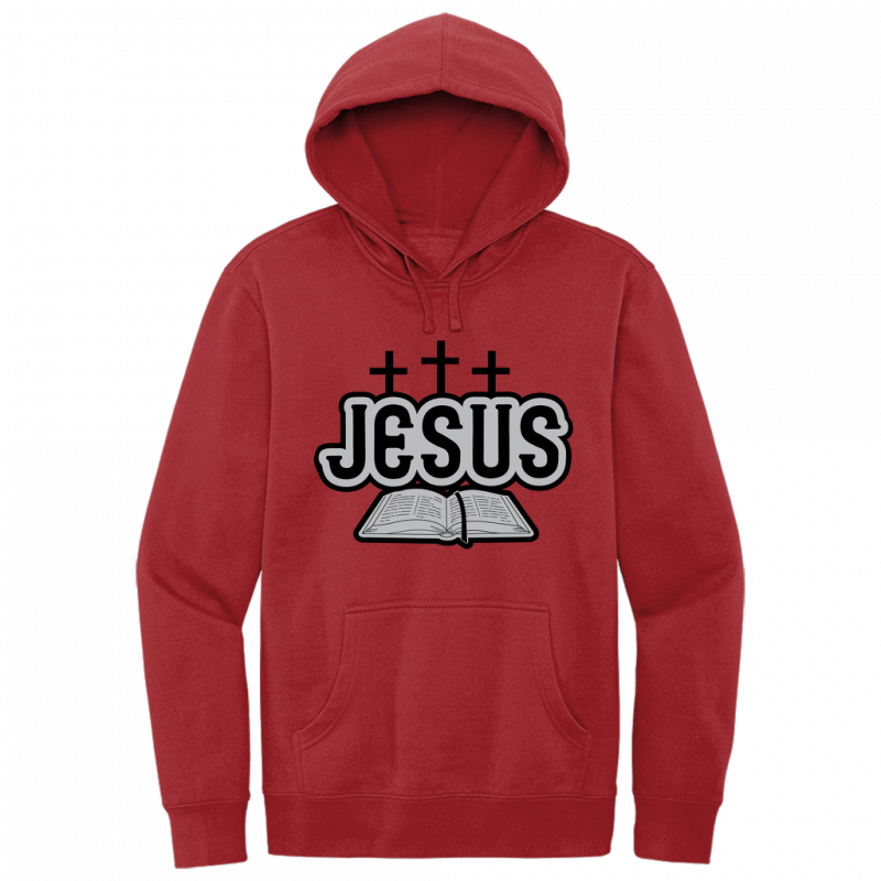 Jesus Bible Black & Gray Design Hoodie Sweatshirt