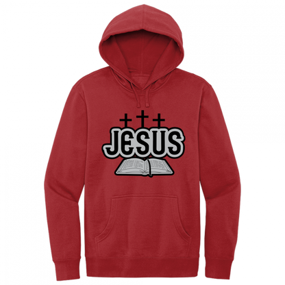 Jesus Bible Black & Gray Design Hoodie Sweatshirt