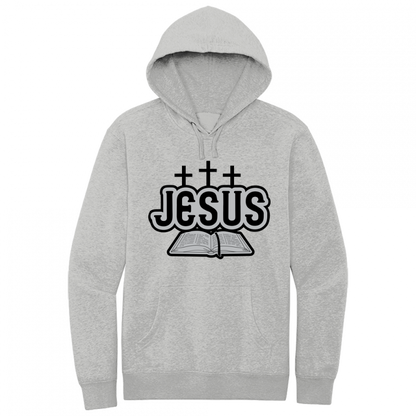 Jesus Bible Black & Gray Design Hoodie Sweatshirt