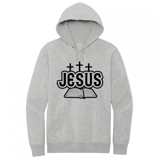 Jesus Bible Black & Gray Design Hoodie Sweatshirt