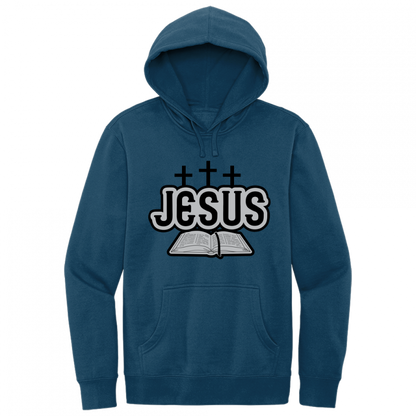 Jesus Bible Black & Gray Design Hoodie Sweatshirt